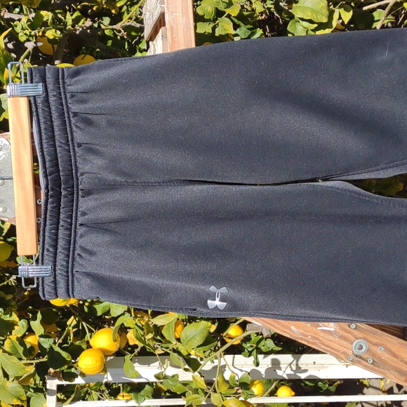 Men's Under Armor Loose Black Warm-Up Pants Storm 1 S - Picture 2 of 8
